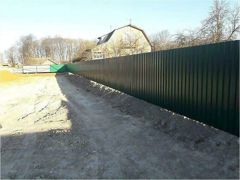 Забор, ворота, калитка из зеленого профлиста 150м фото 4 в Луганске