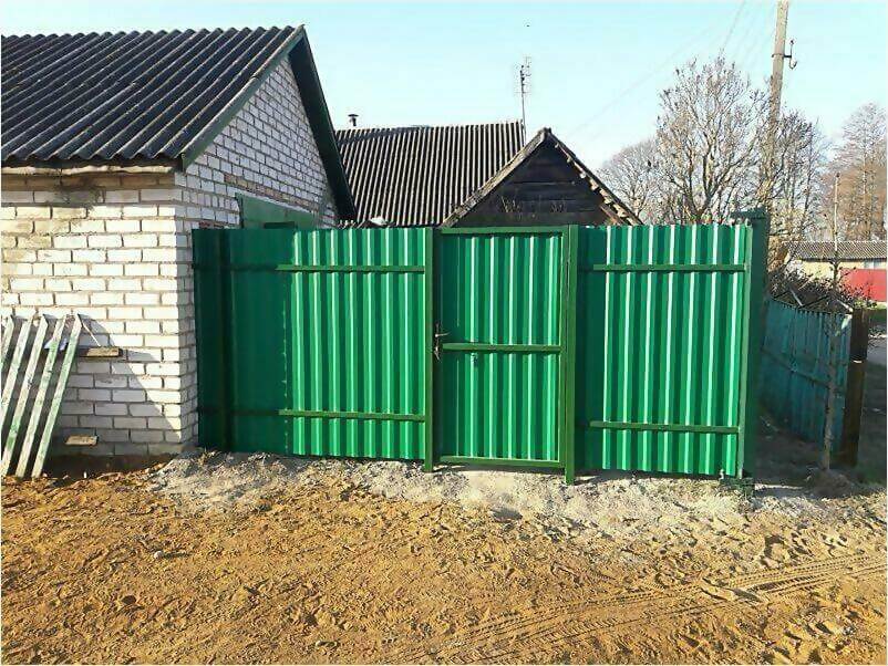 Забор, ворота, калитка из зеленого профлиста 150м фото 1 в Луганске