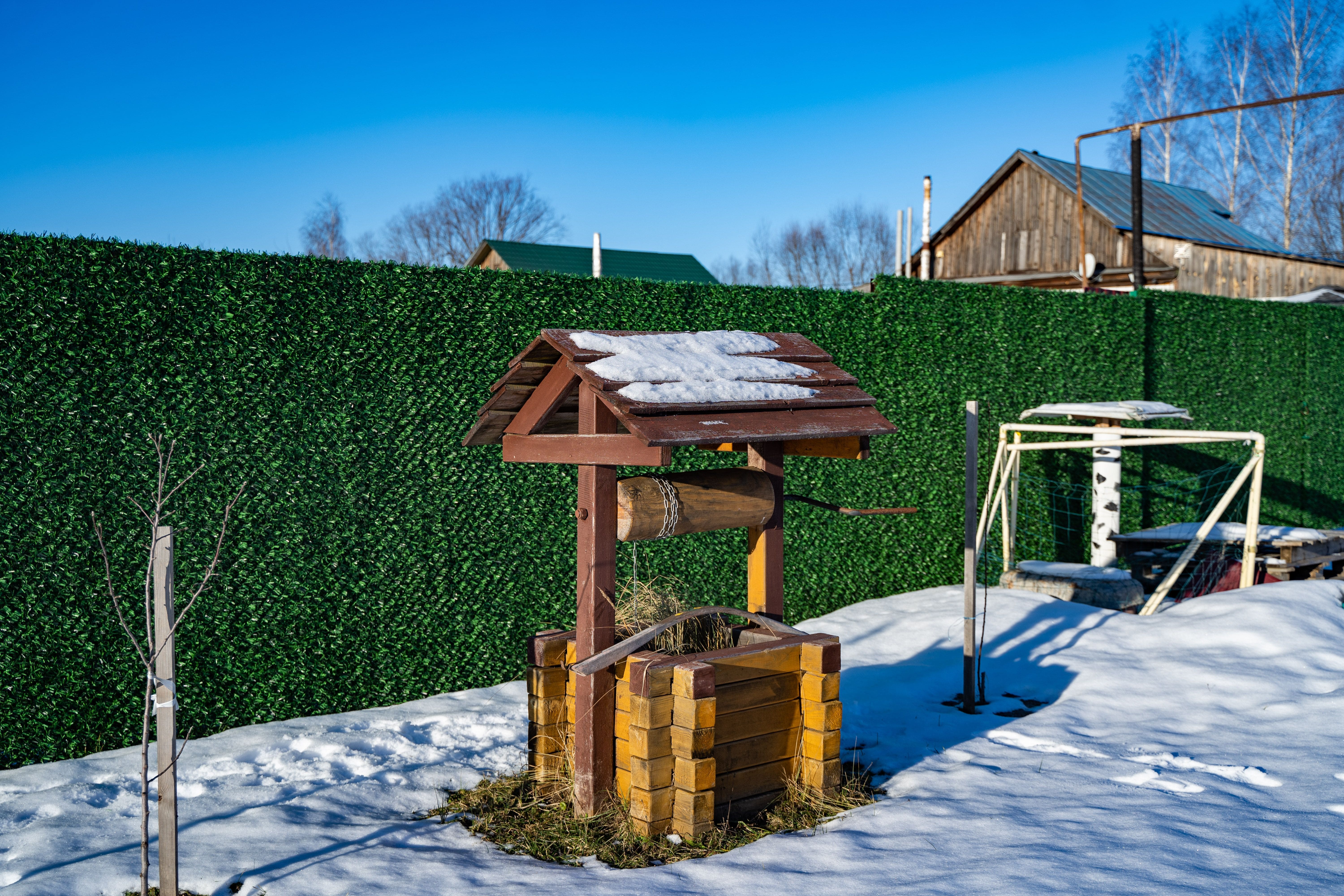 Вечнозеленый забор Grass Fence рулон 2м фото 7 в Луганске